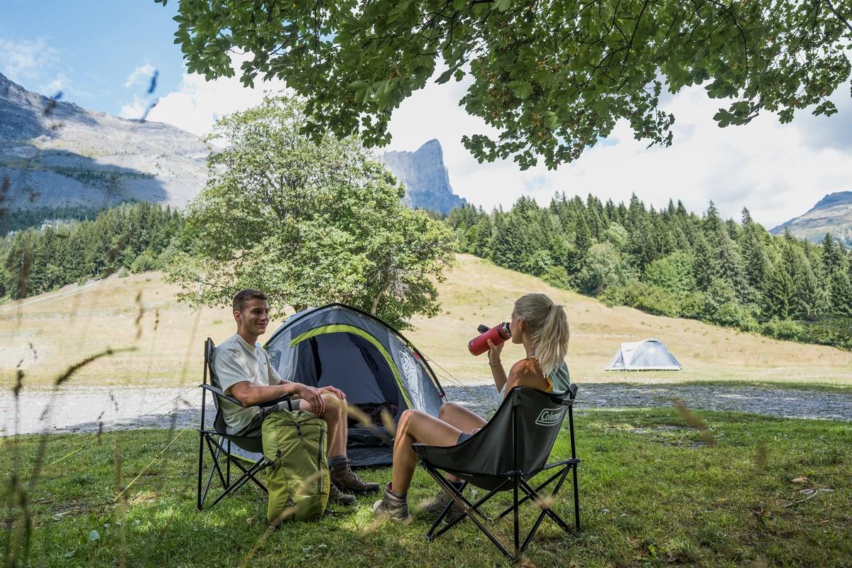 Coleman Quad Chair grey Faltstuhl