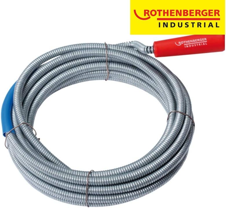 Rothenberger Industrial Abflussreiniger Reinigungsspirale mit Rückholbohrer 7 m