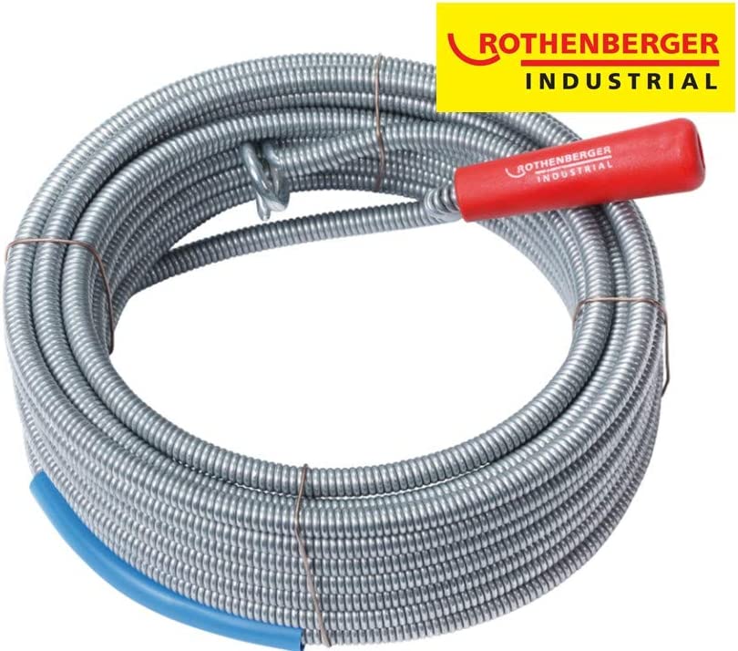 Rothenberger Industrial Abflussreiniger Reinigungsspirale mit Rückholbohrer 10 m