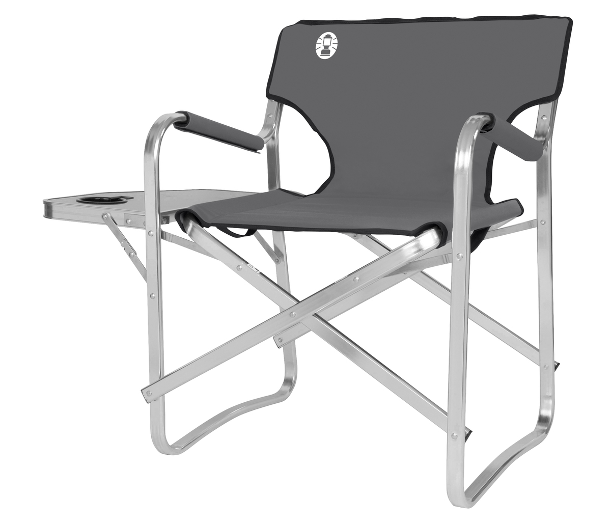 Coleman Deck Chair grau mit Ablage